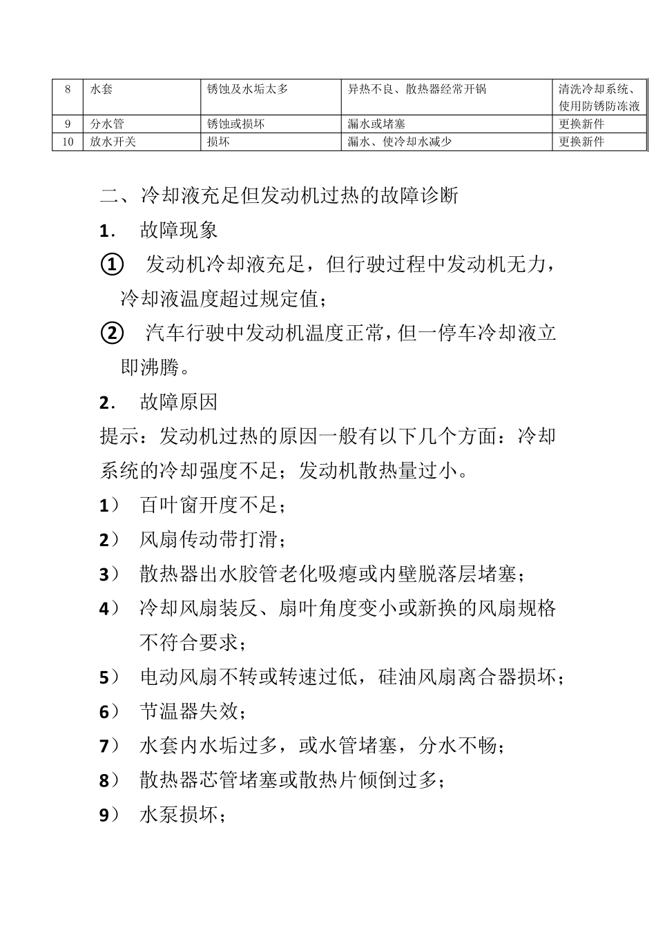 发动机冷却系统故障诊断_第2页