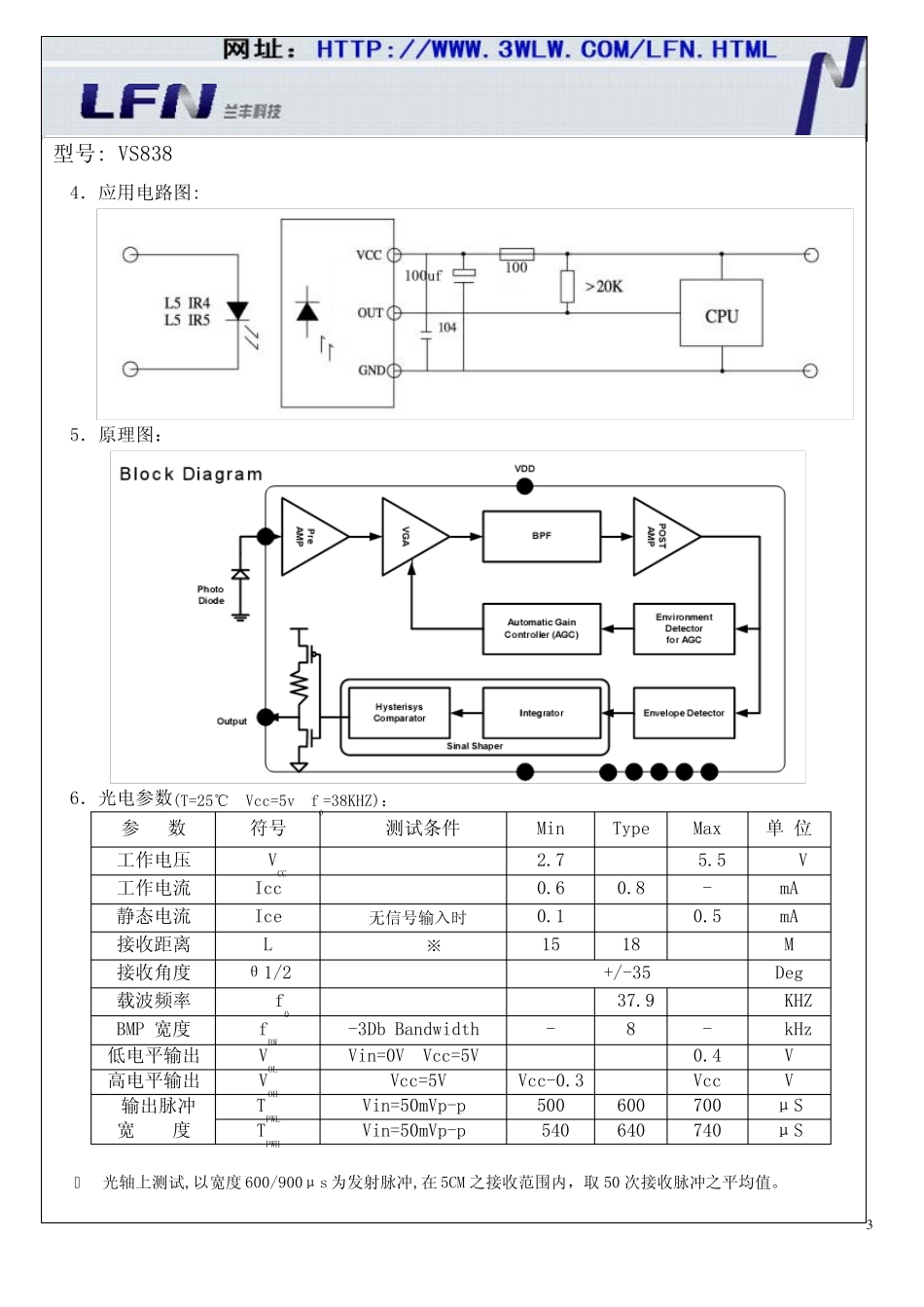 发射管规格说明书VS838_第3页
