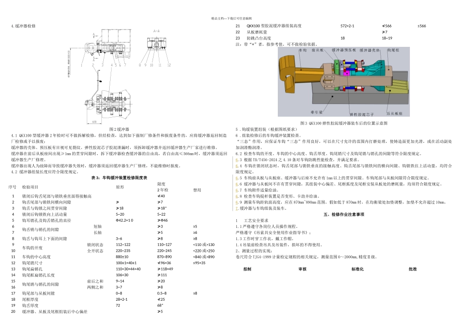 HXD型电力机车二年检检修作业指导书车钩及缓冲器_第3页