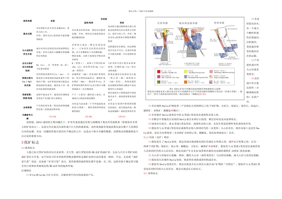 IOCG铁铜金矿床特征找矿标志_第2页