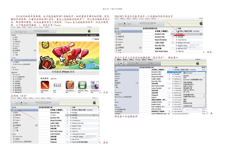 Iphone手机铃声制作教程详解_第1页