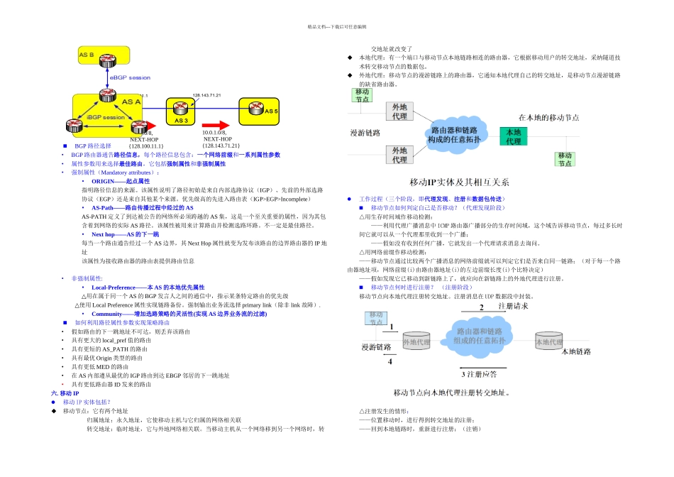IP网络复习提纲答案R_第3页