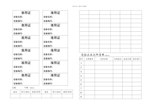 ISO质量管理体系的表单全套表格要点
