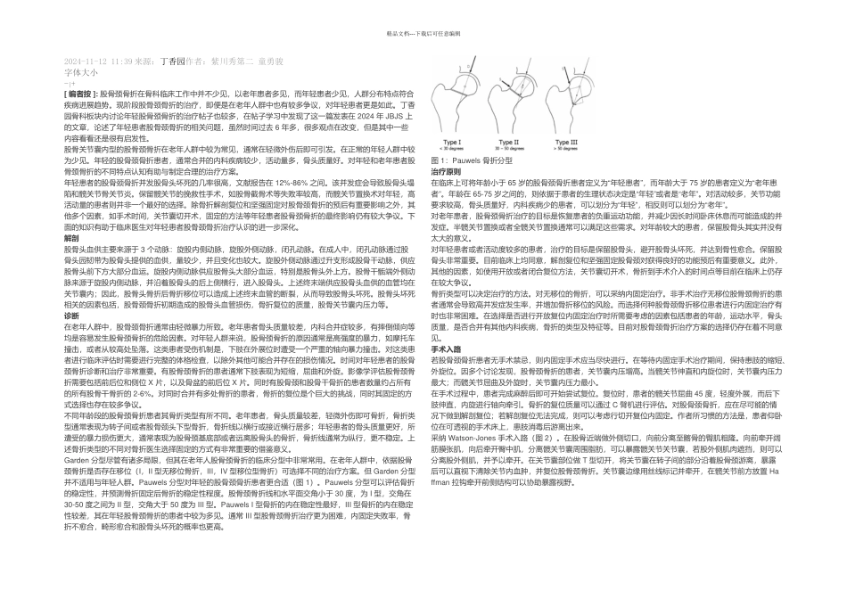 JBJS年轻患者股骨颈骨折的治疗_第1页