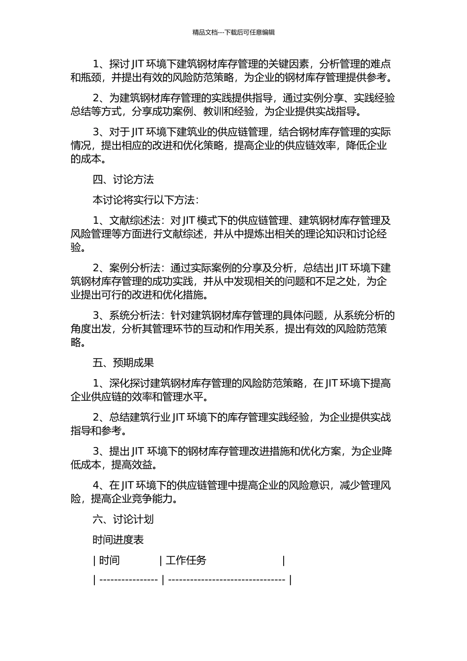 JIT环境下建筑钢材库存管理与风险防范的开题报告_第2页
