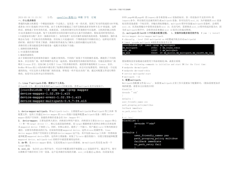 LINUX下多路径详细_第1页