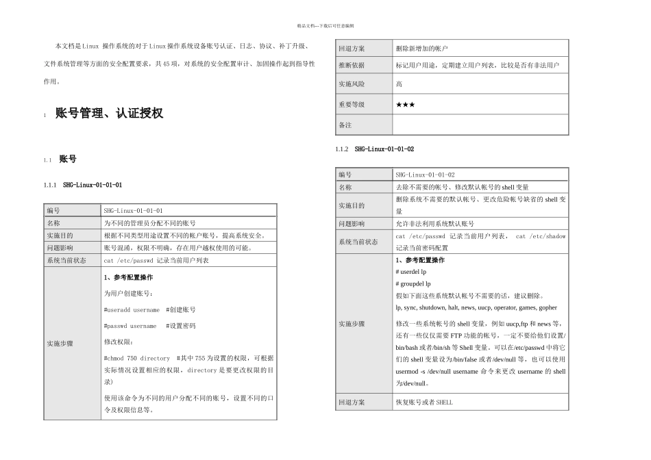 Linux主机操作系统加固规范_第2页
