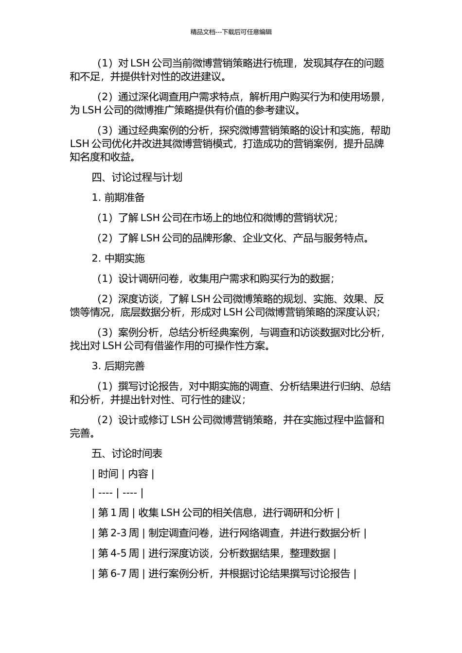 LSH公司微博营销策略研究的开题报告_第2页