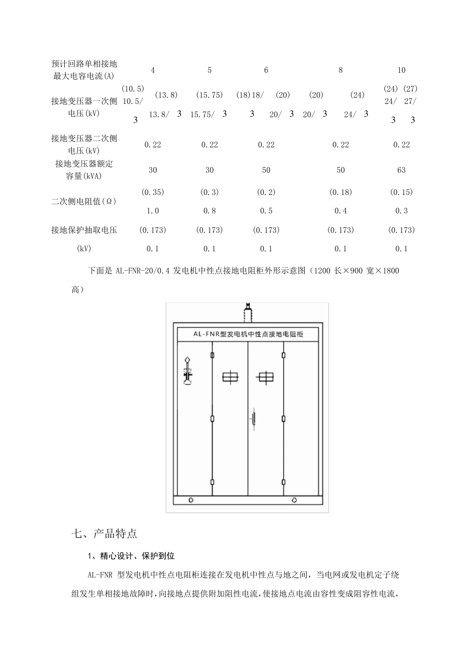 发电机中性点接地电阻柜_第3页