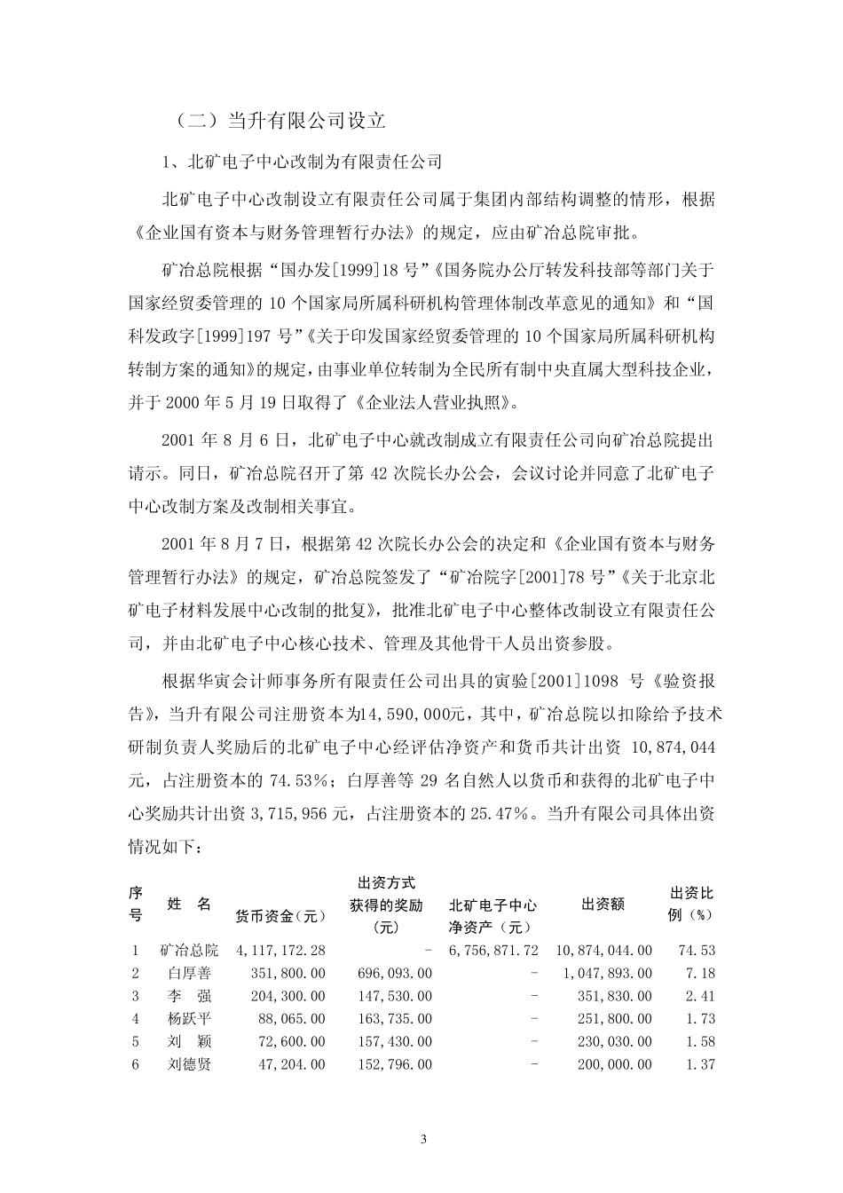 发行人关于公司设立以来股本演变情况的说明_第3页