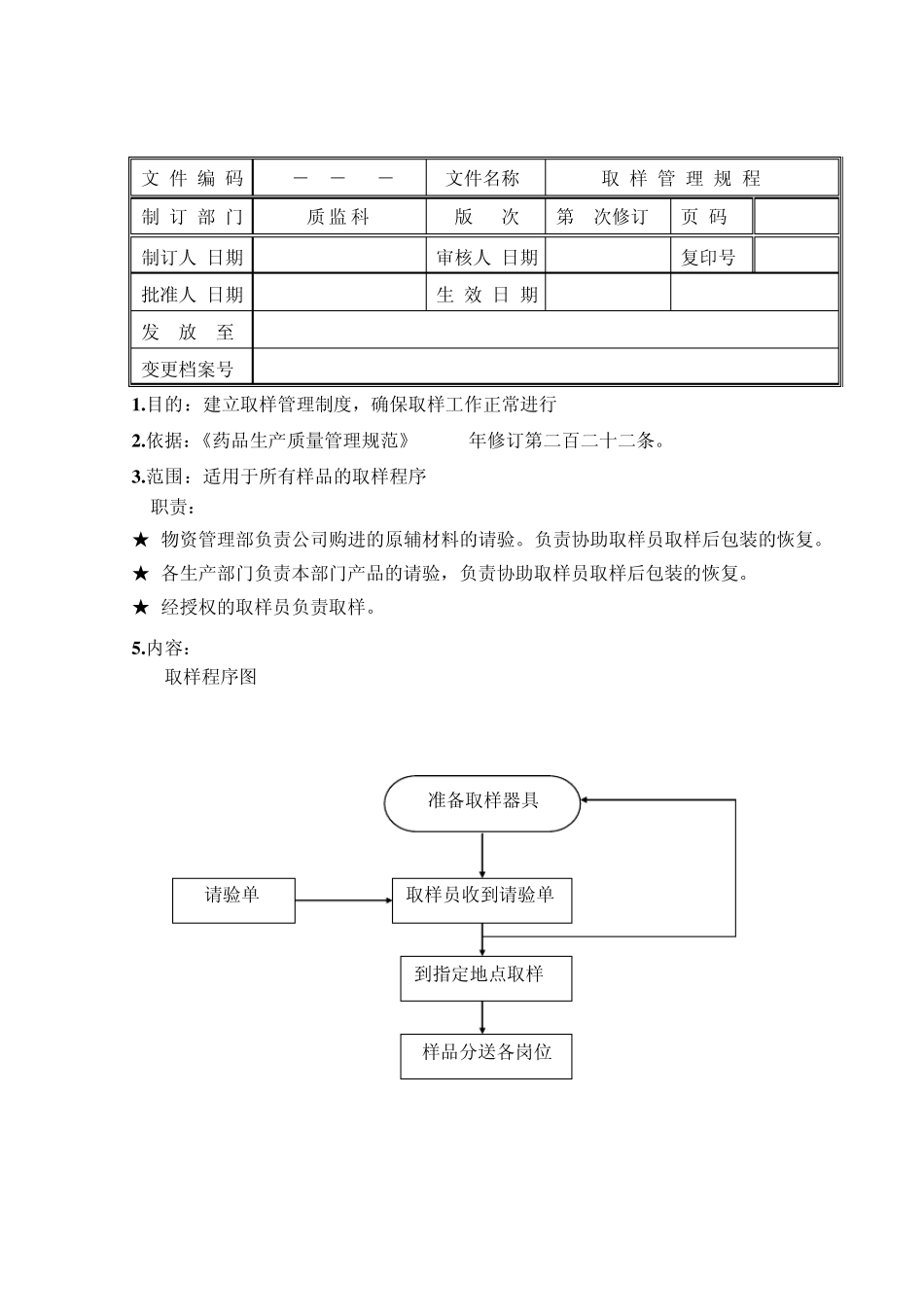 取样管理规程_第1页