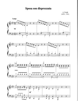 受伤的新娘意大利歌曲五线谱sposasondisprezzata.