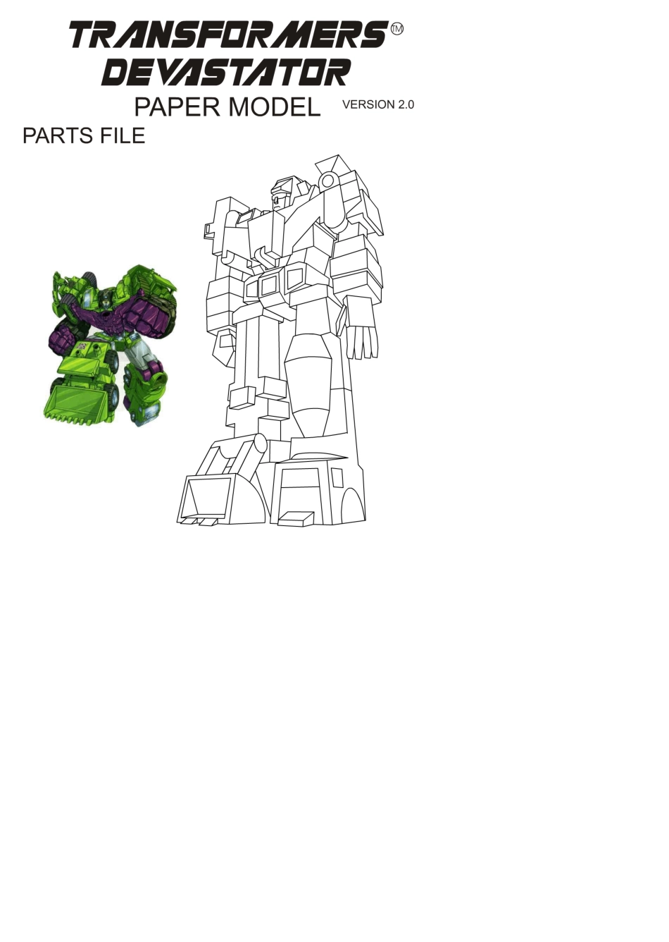 变形金刚大力神纸模图纸_第2页