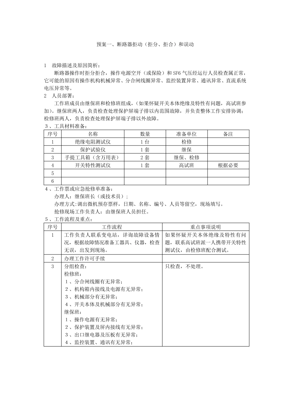 变电应急抢修预案(检修)_第3页