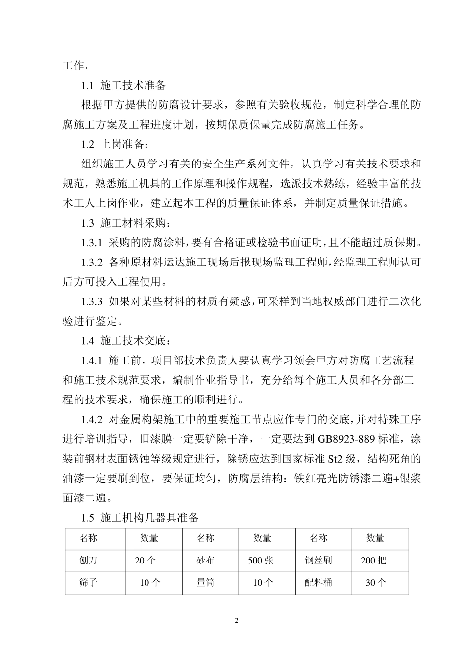 变电站设备防腐工程施工方案_第2页