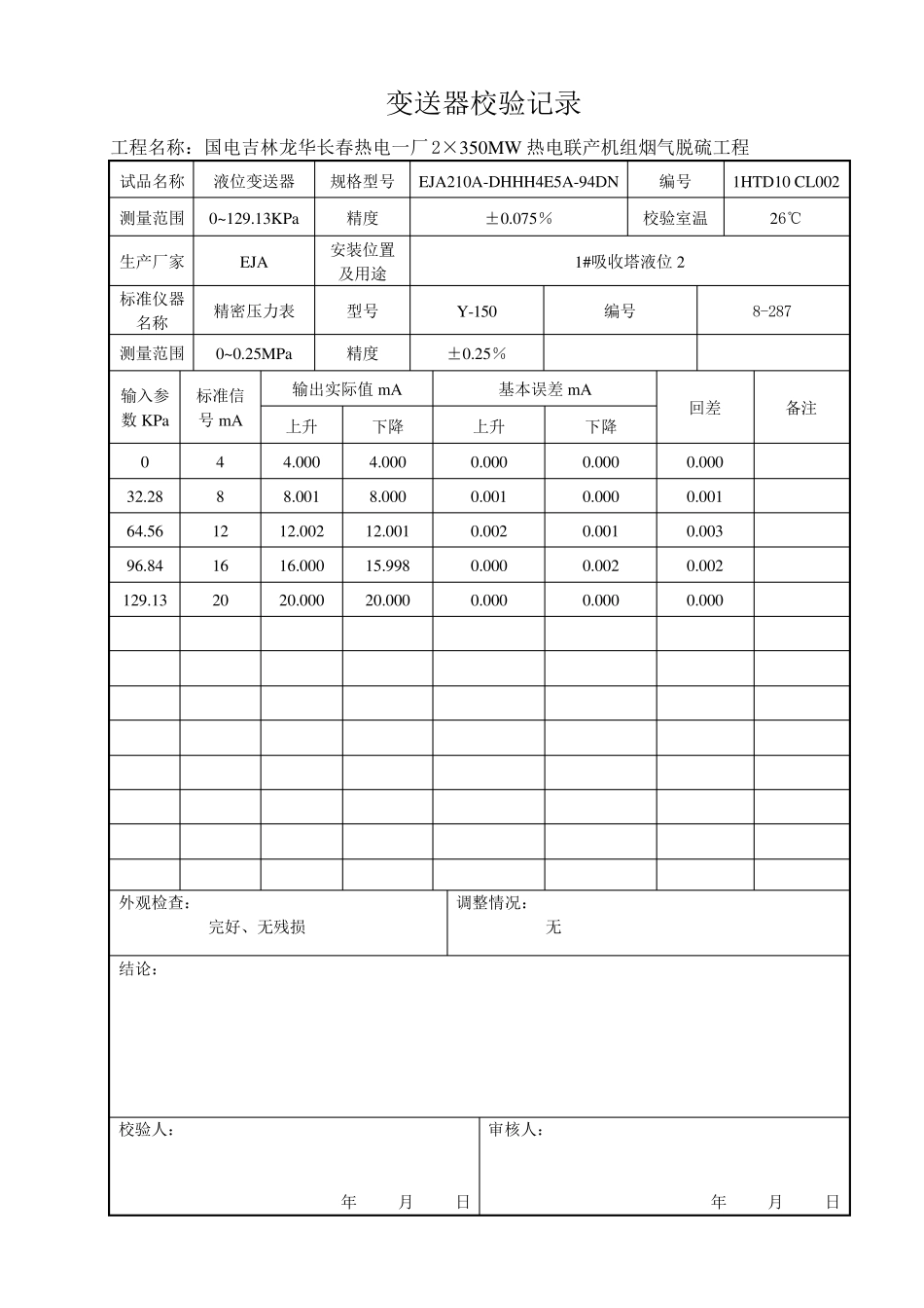 变送器校验记录_第2页