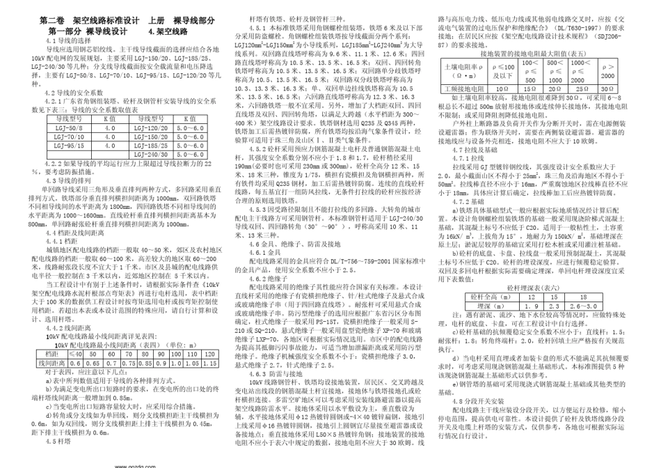 变配电标准设计_杆塔型一览图_第1页