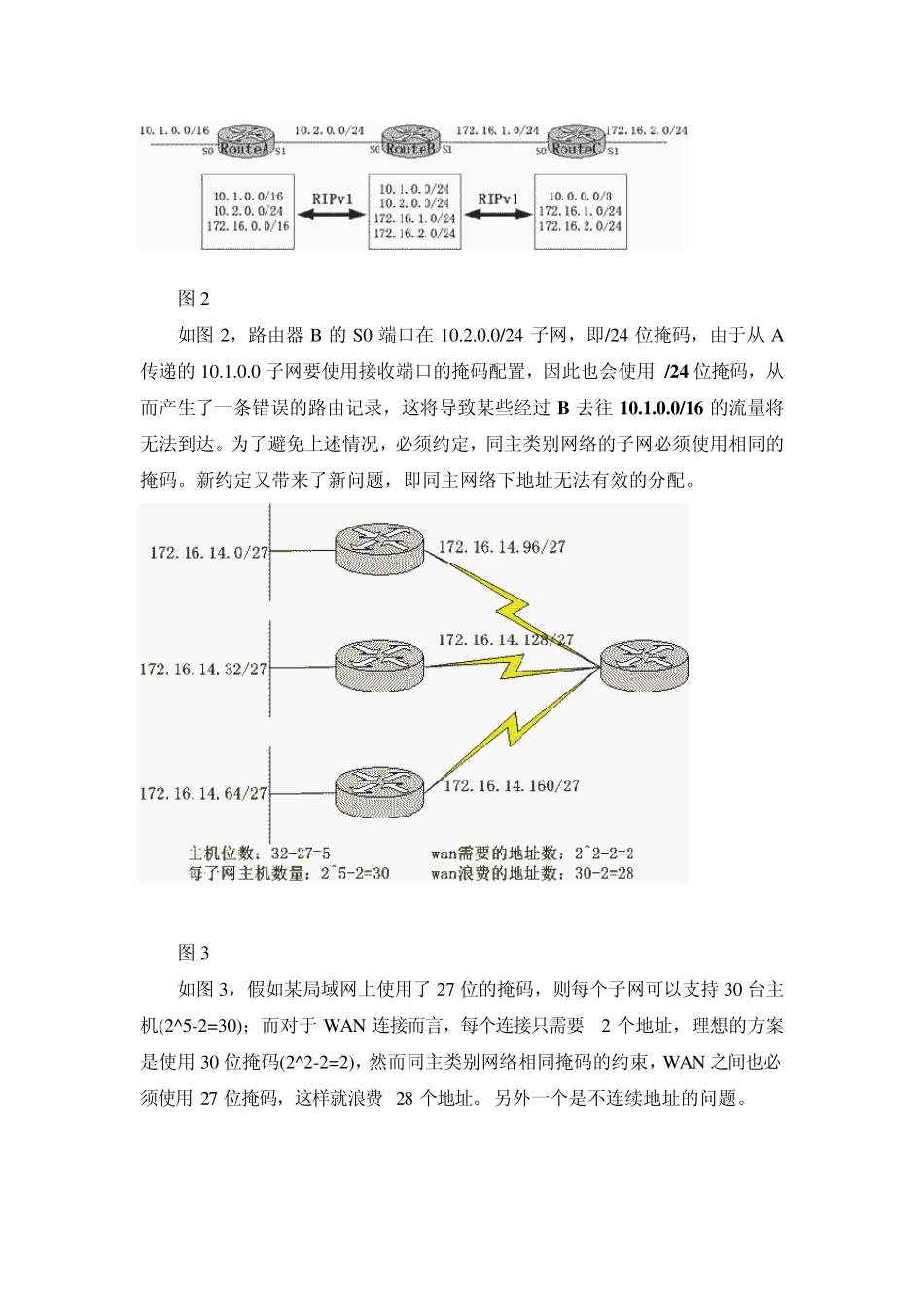 变长子网掩码和路由聚合在网络中应用_第2页