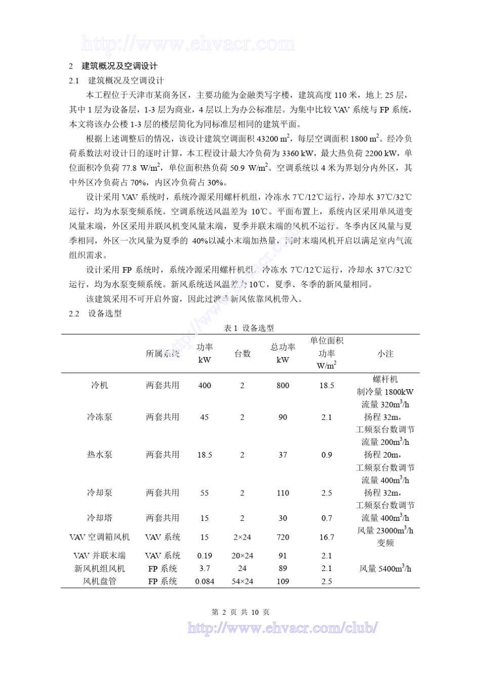 变风量系统与风机盘管空调系统的能耗对比_第2页