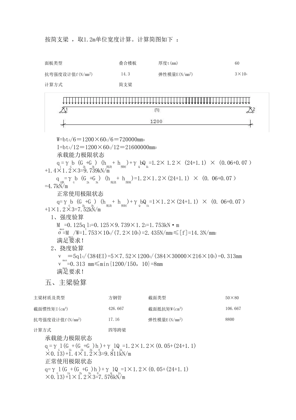 叠合楼板支撑计算书_第3页