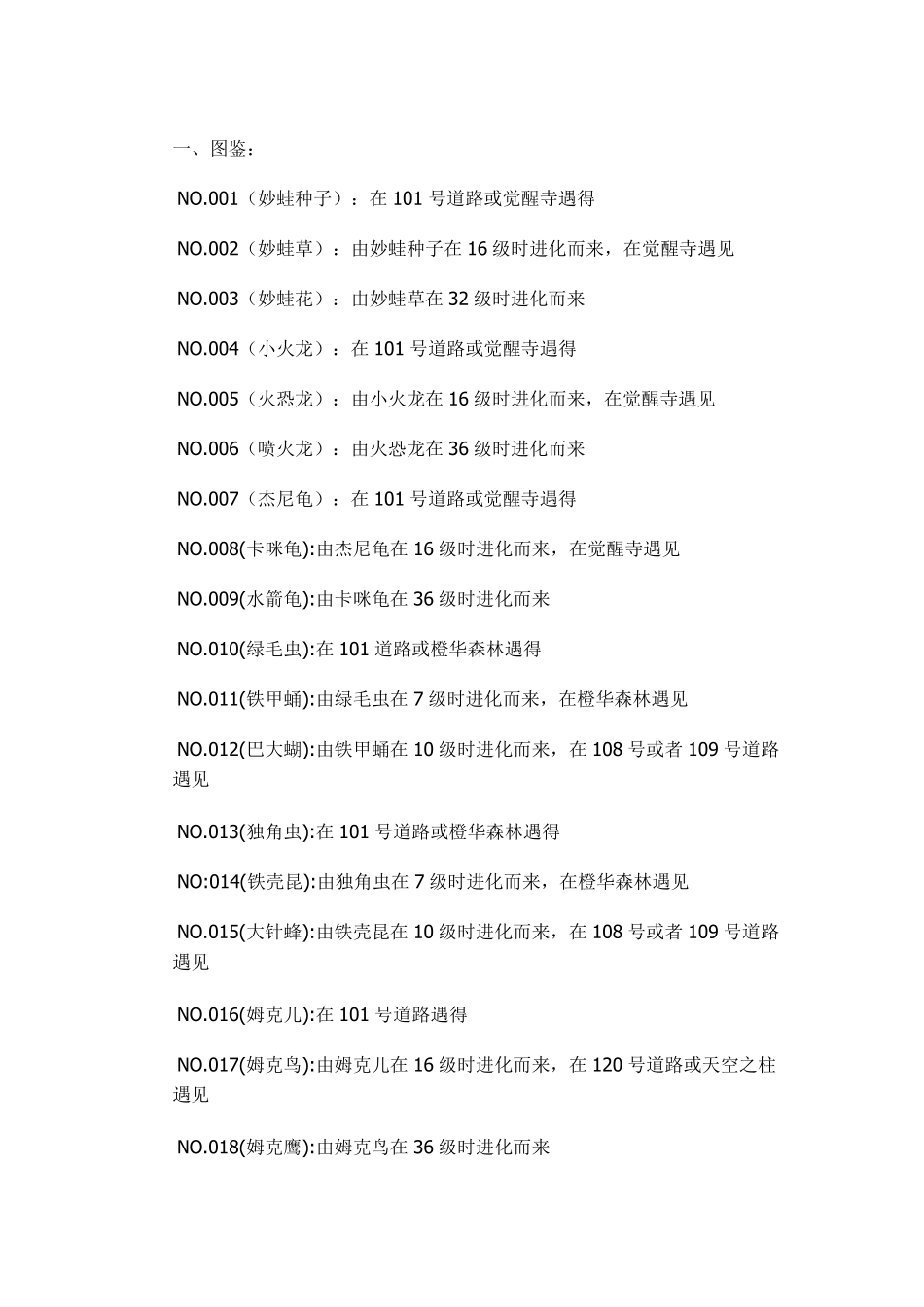 口袋妖怪永恒之沫图鉴大全+金手指_第1页