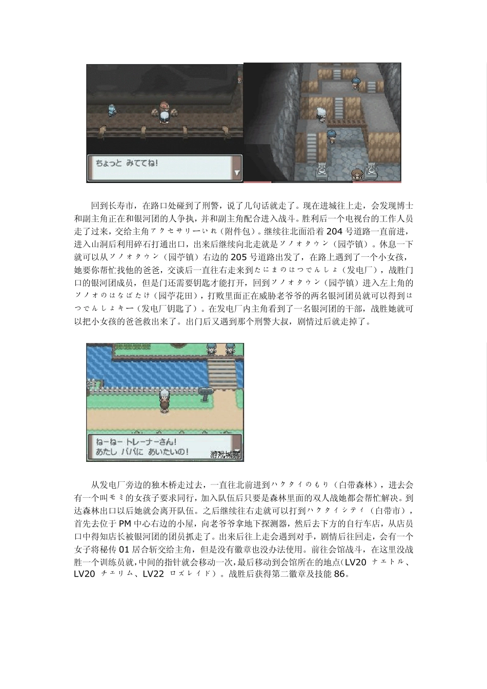 口袋妖怪白金详细图文攻略(整理全)_第3页