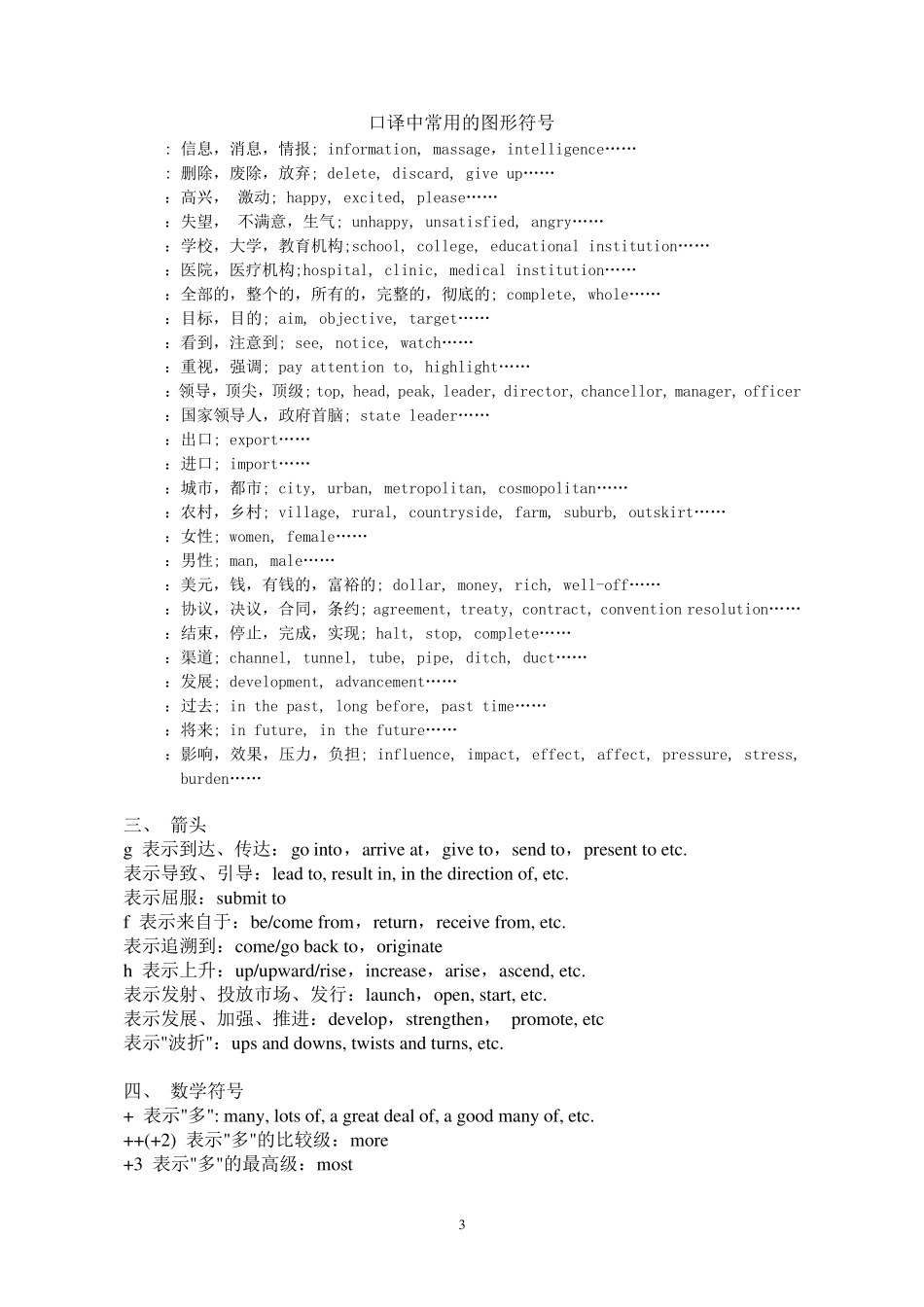 口译常用速记符号_第3页