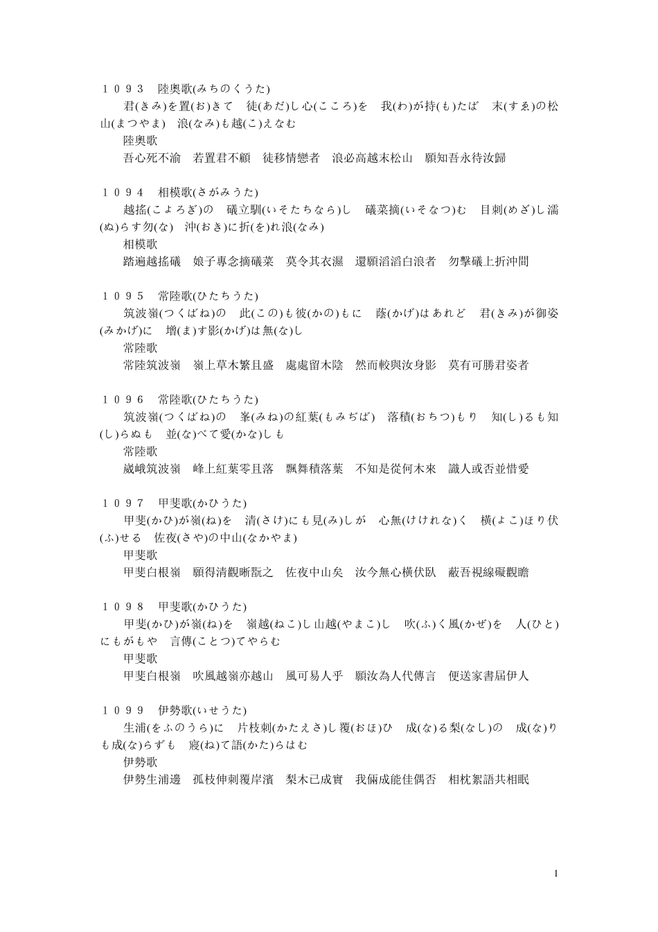 古今和歌集(日中对照版)_第1页