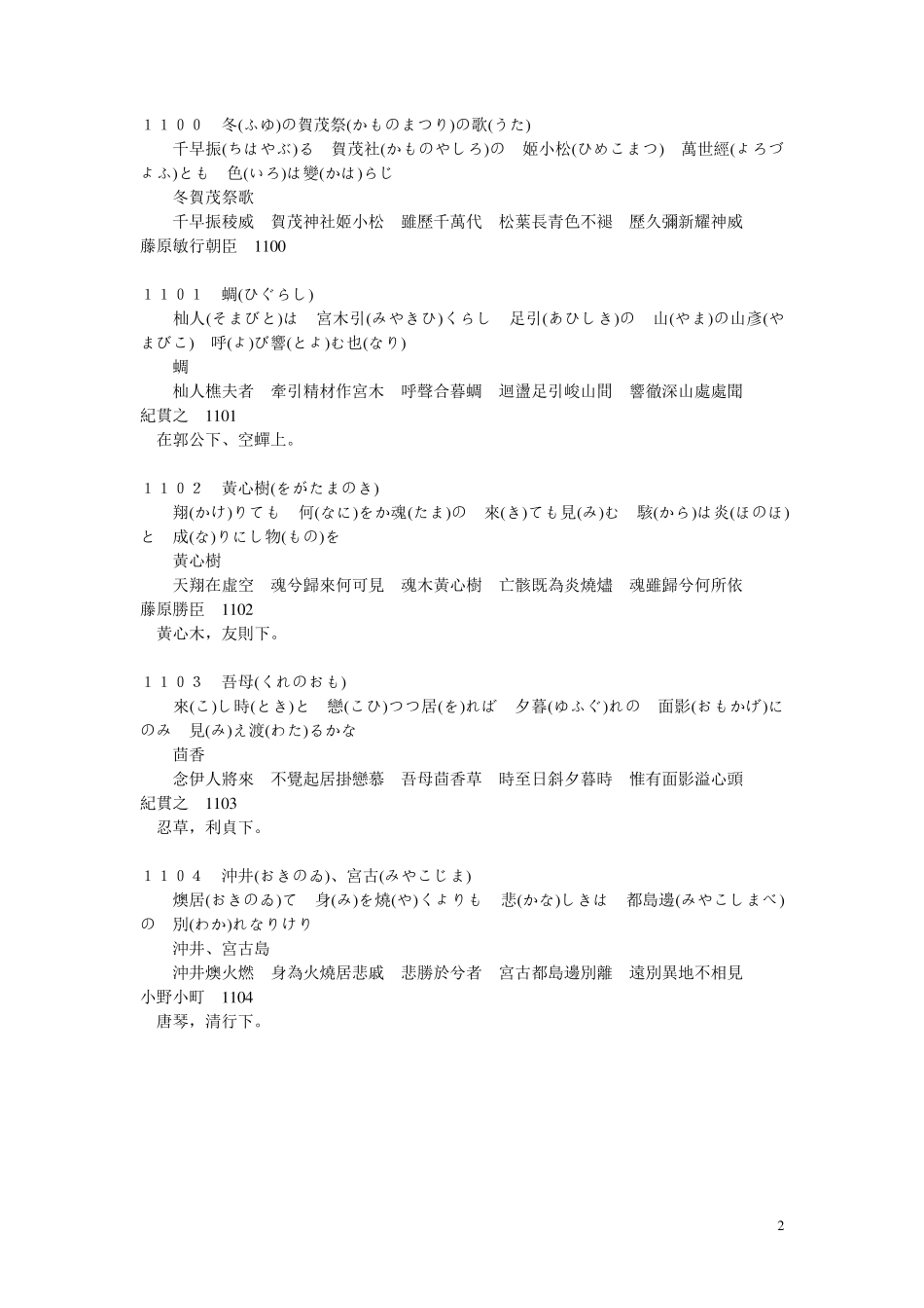 古今和歌集(日中对照版)_第2页