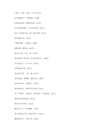 古代名词名句
