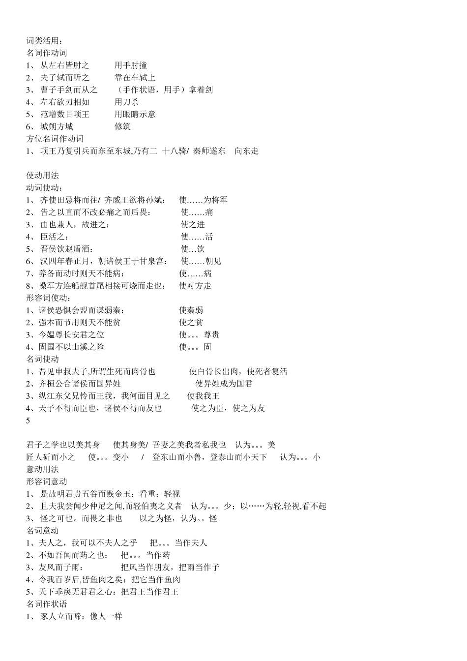 古代汉语词类活用_第1页