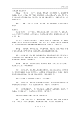 古代著名画家