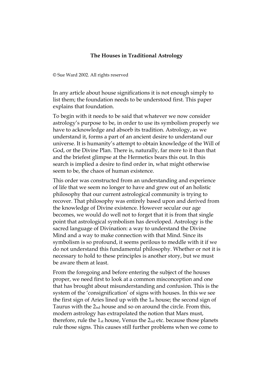 古典占星宫位(英)_第1页