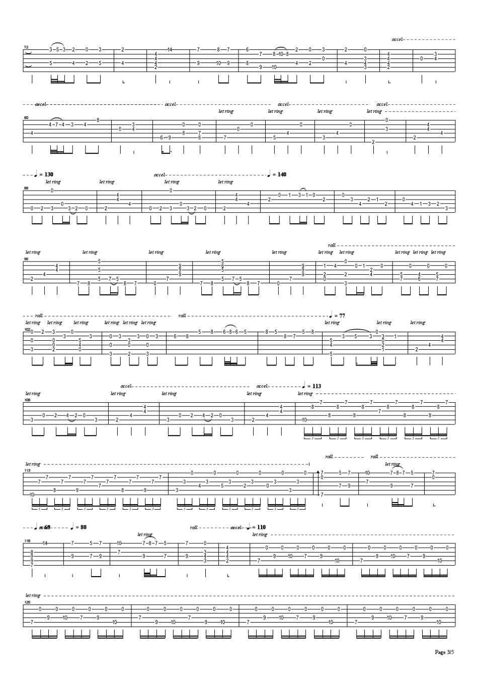 古典吉他独奏曲8首_第3页