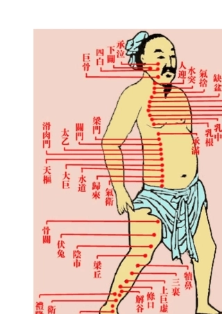 古典经络图与道家经络全图(彩色高清)