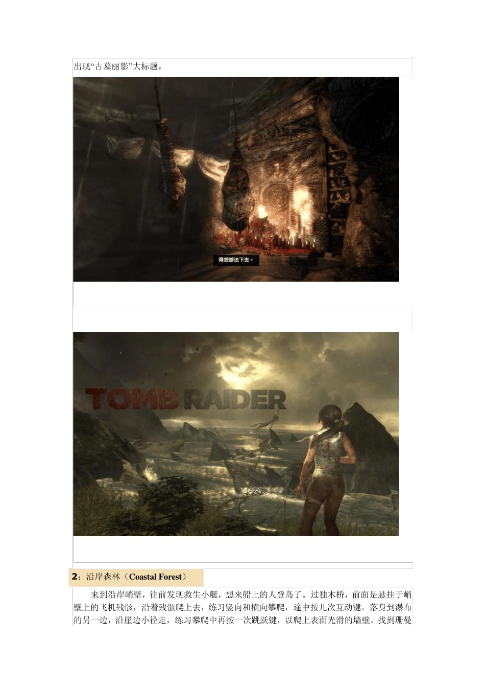 古墓丽影9全攻略By枫红一刀流_第2页
