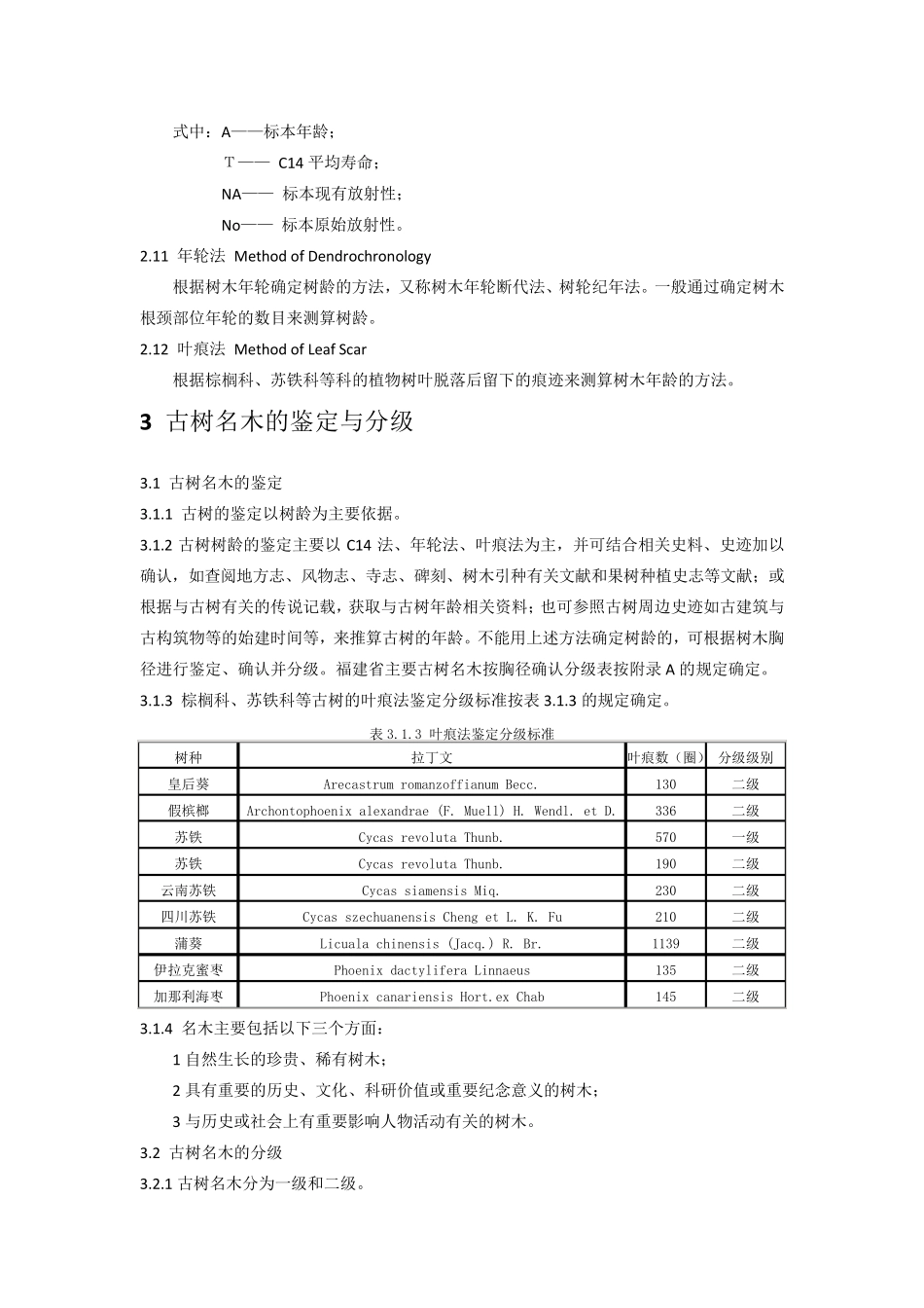 古树名木鉴定与评估标准福建省_第2页