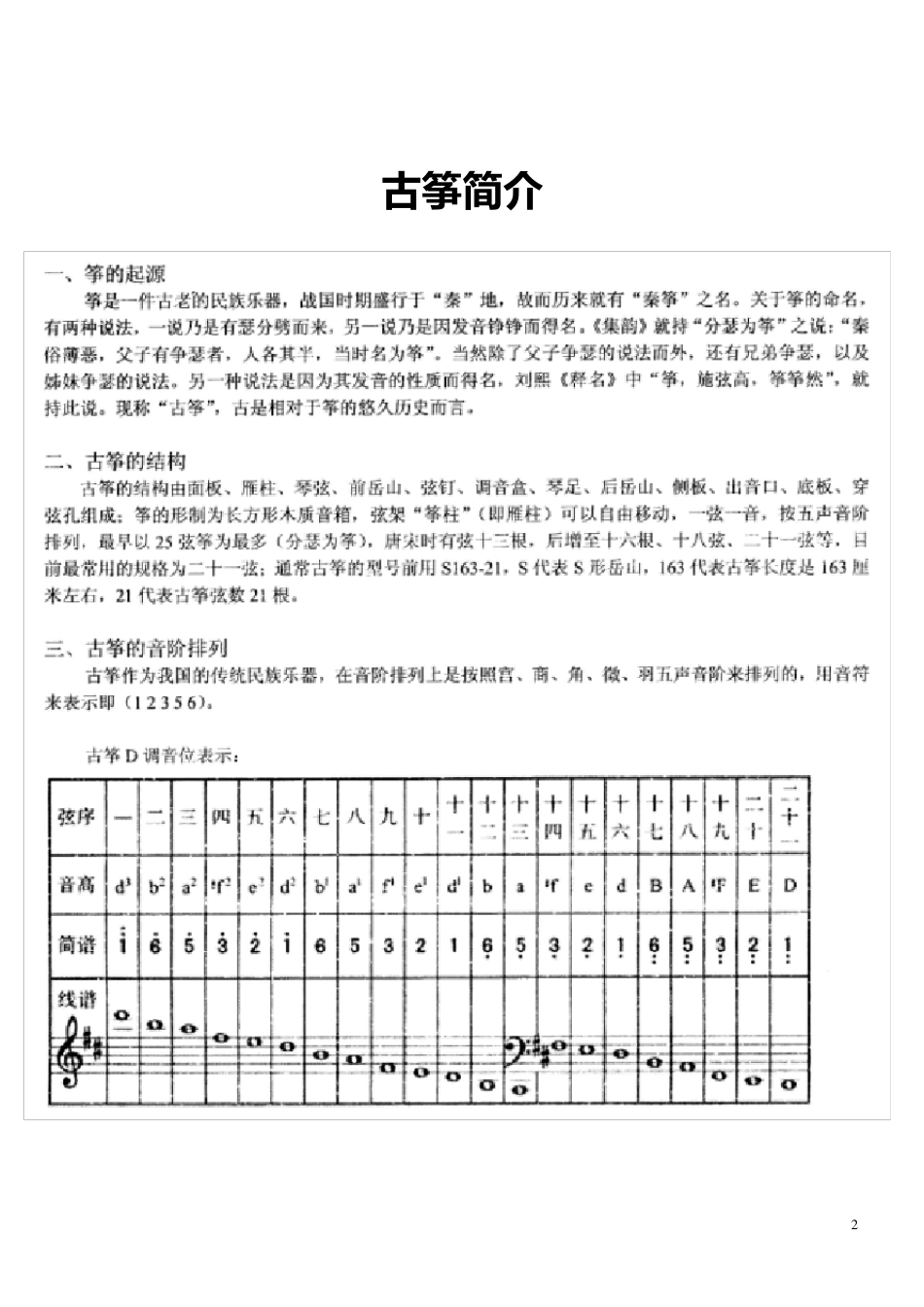 古筝入门教材_第2页