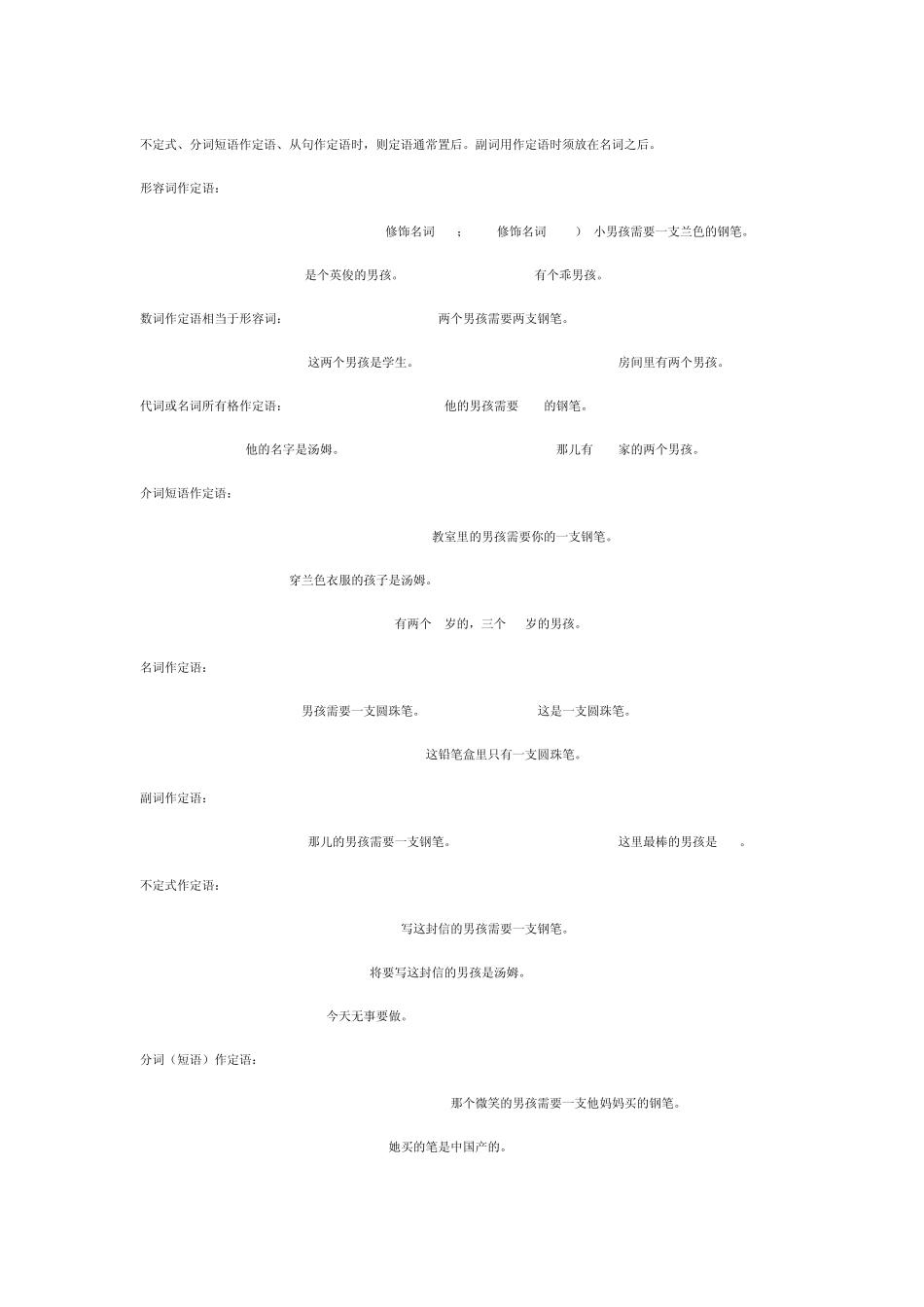 句子成分及练习题_第2页