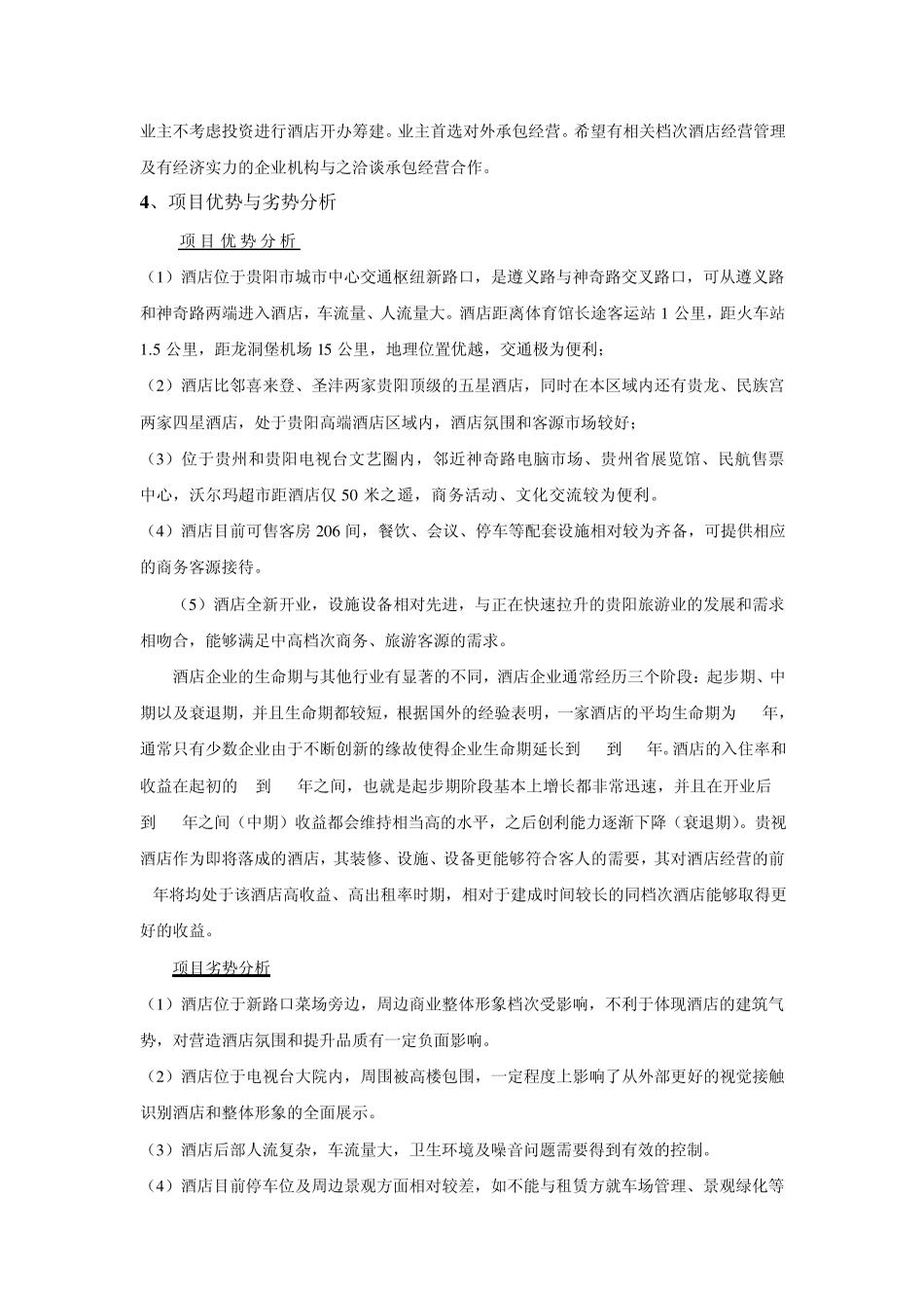 可行性分析报告模板1_第2页