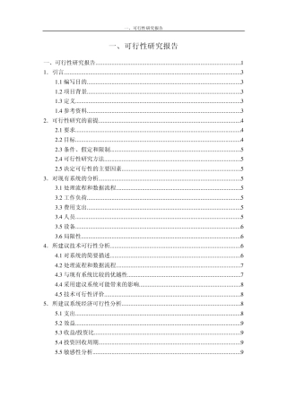 可行性报告样例
