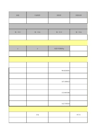 可转换债券二叉树定价模型