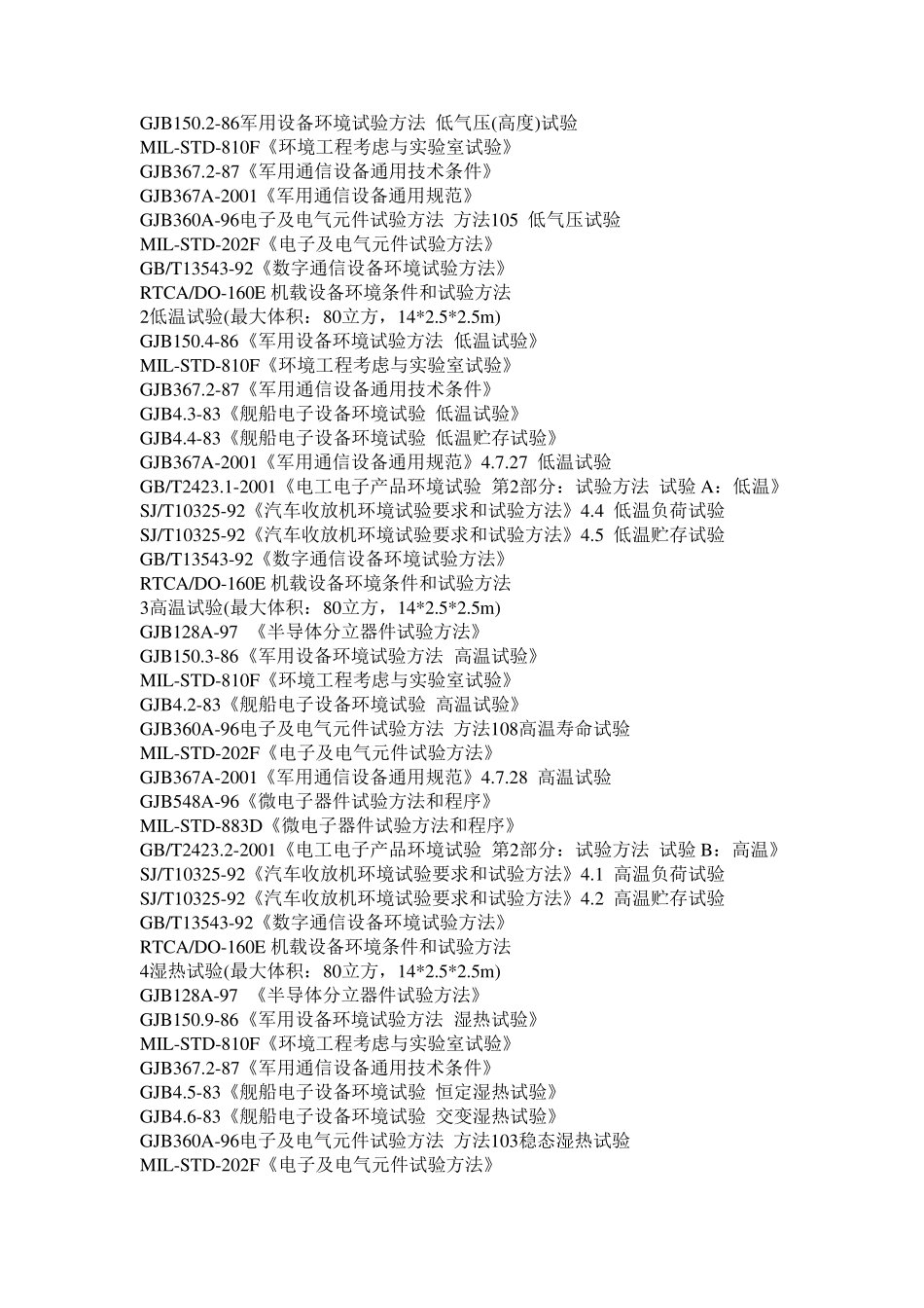 可靠性试验标准目录_第2页