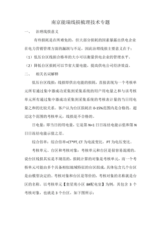 台区线损治理技术专题总结