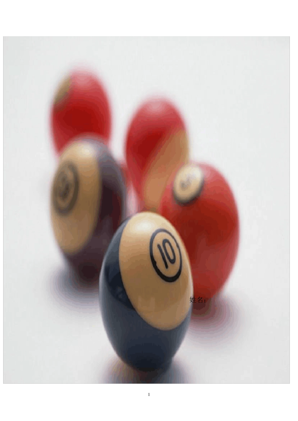 台球俱乐部创业计划书_第1页