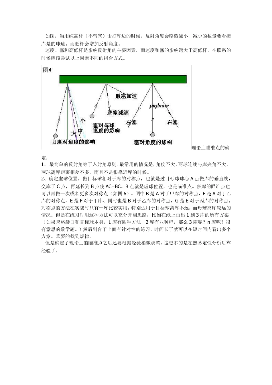 台球秘笈之台球吃库击球技巧_第2页