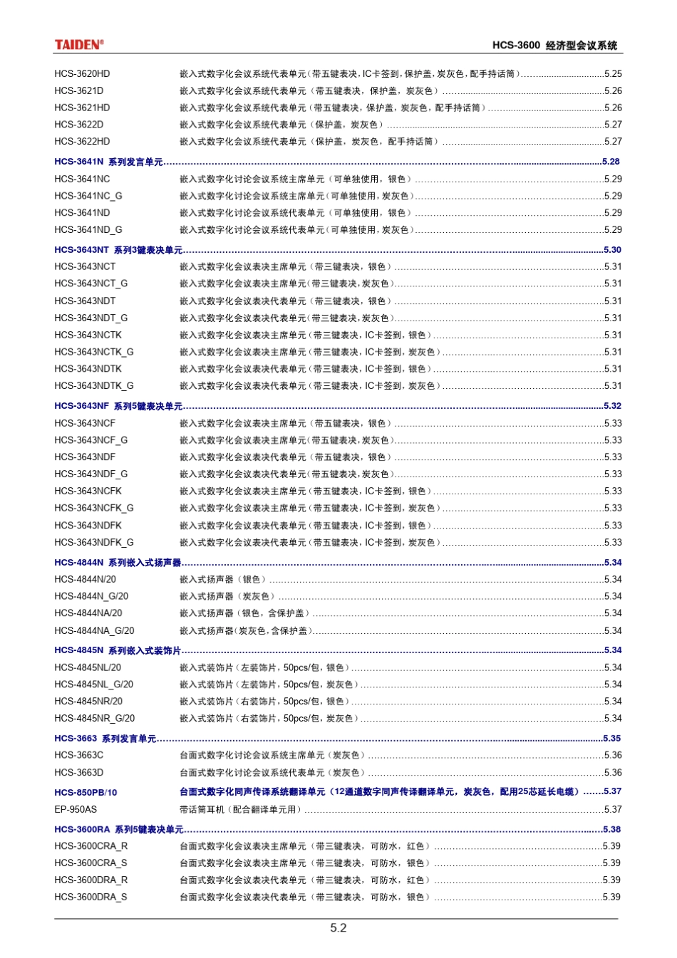 台电hcs3600经济型会议系统_第3页