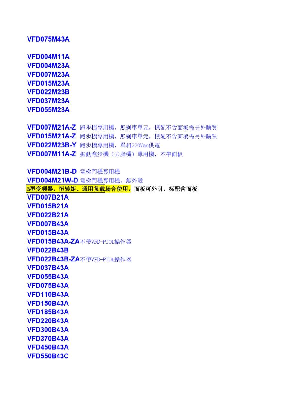 台达变频器型号清单_第2页