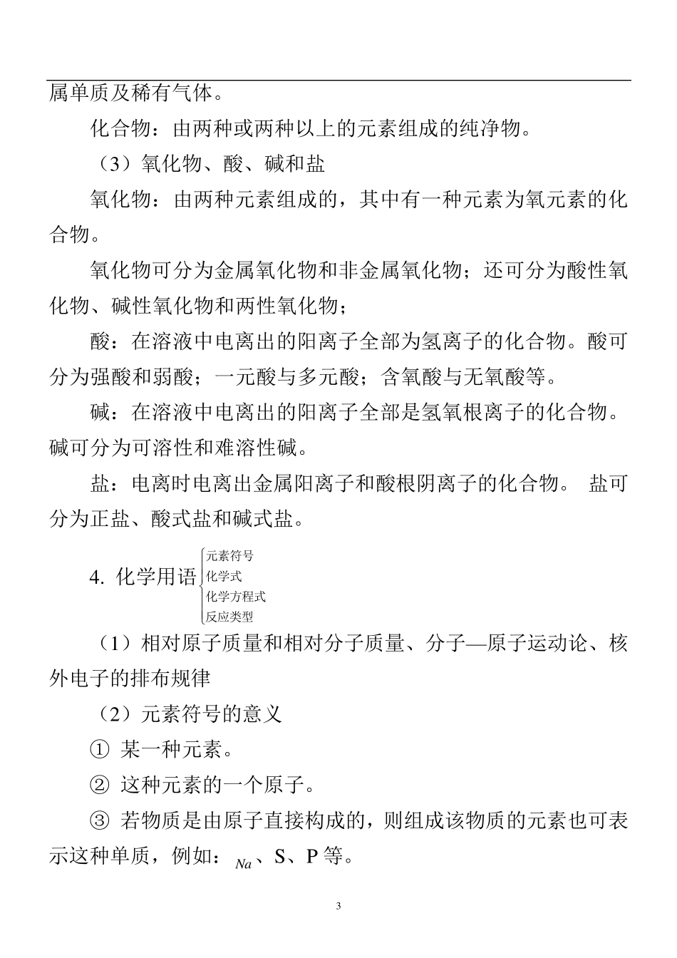 史上最全初中化学知识点总结及例题分析_第3页