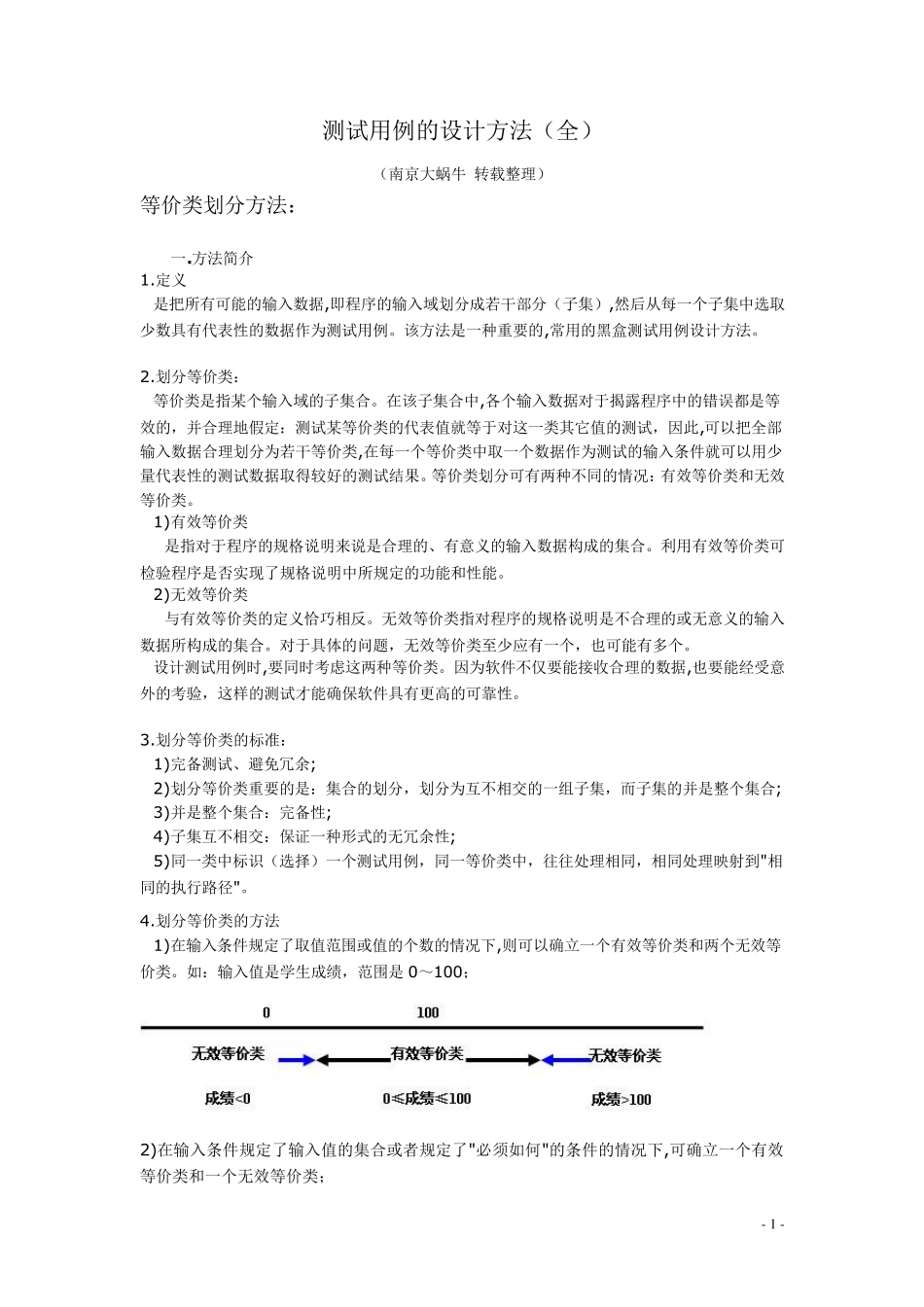 史上最全的测试用例设计方法总结_第1页